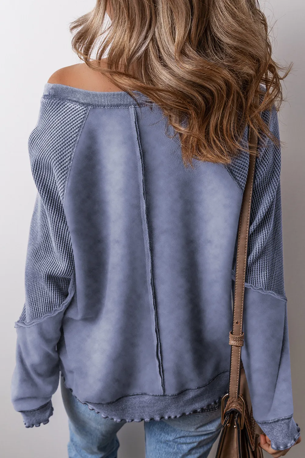 Exposed Seam Long Sleeve Sweatshirt - Image 20