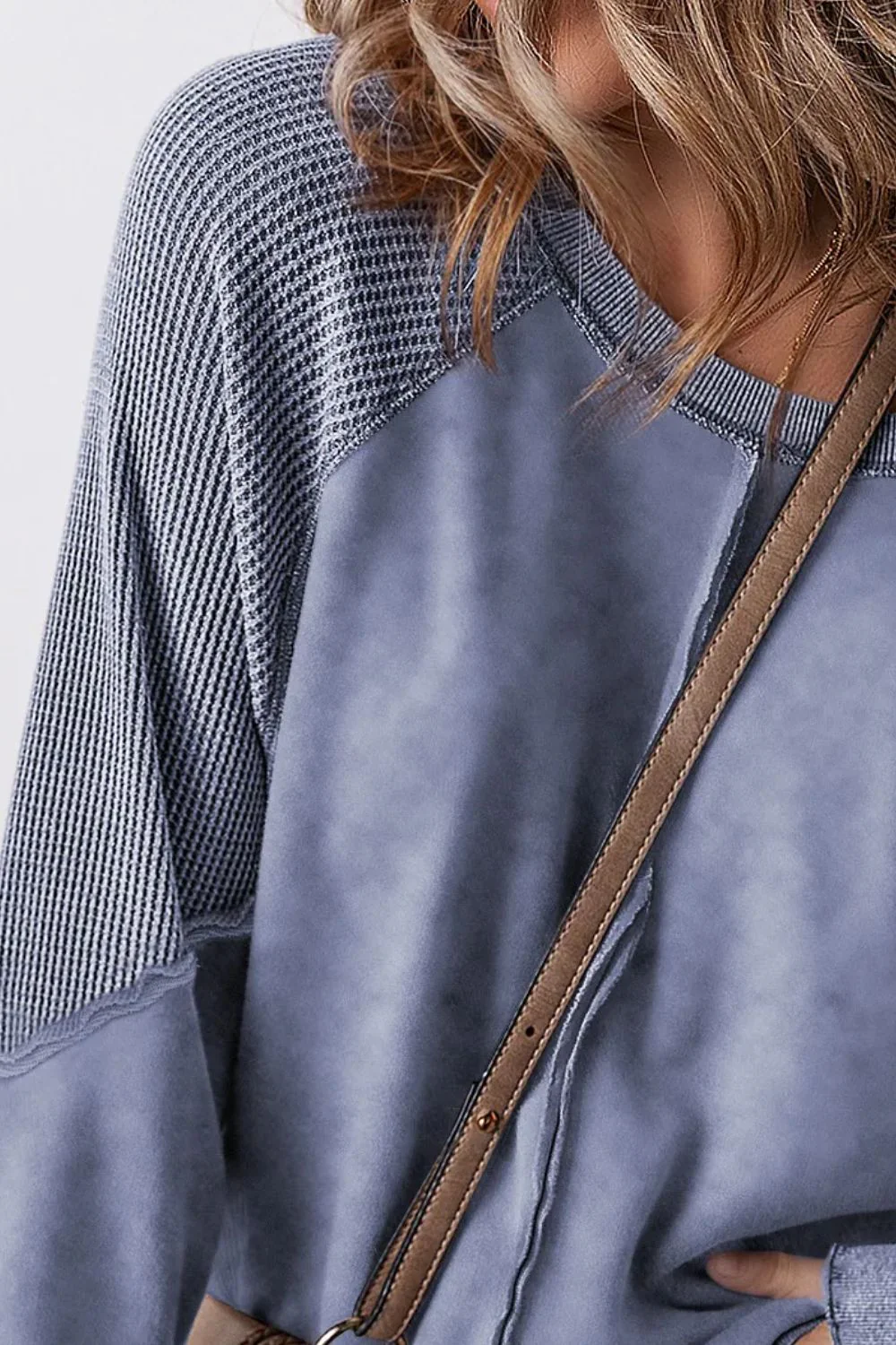 Exposed Seam Long Sleeve Sweatshirt - Image 21