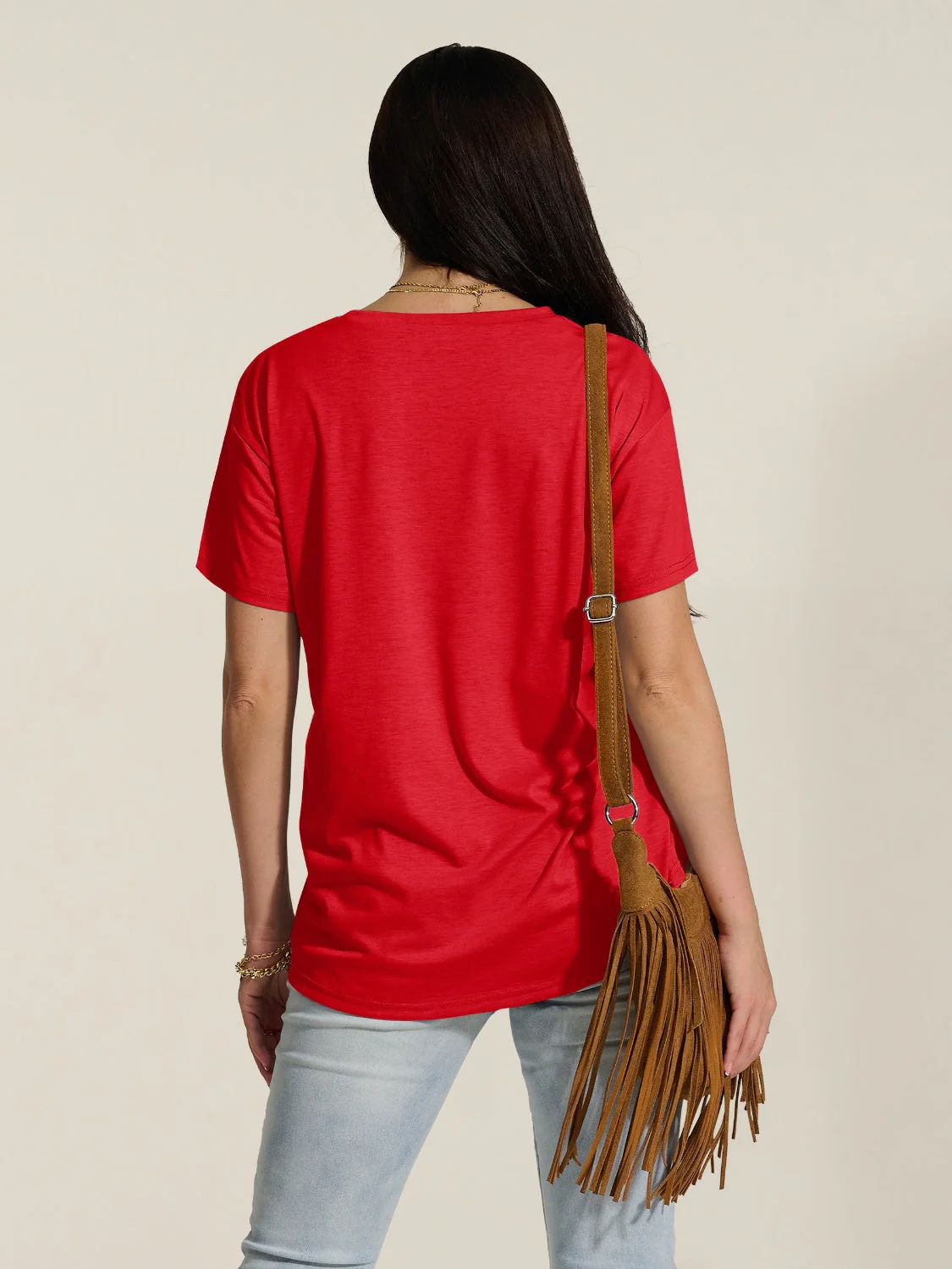 FAM-FAM Cat Round Neck Dropped Shoulder T-Shirt - Image 2