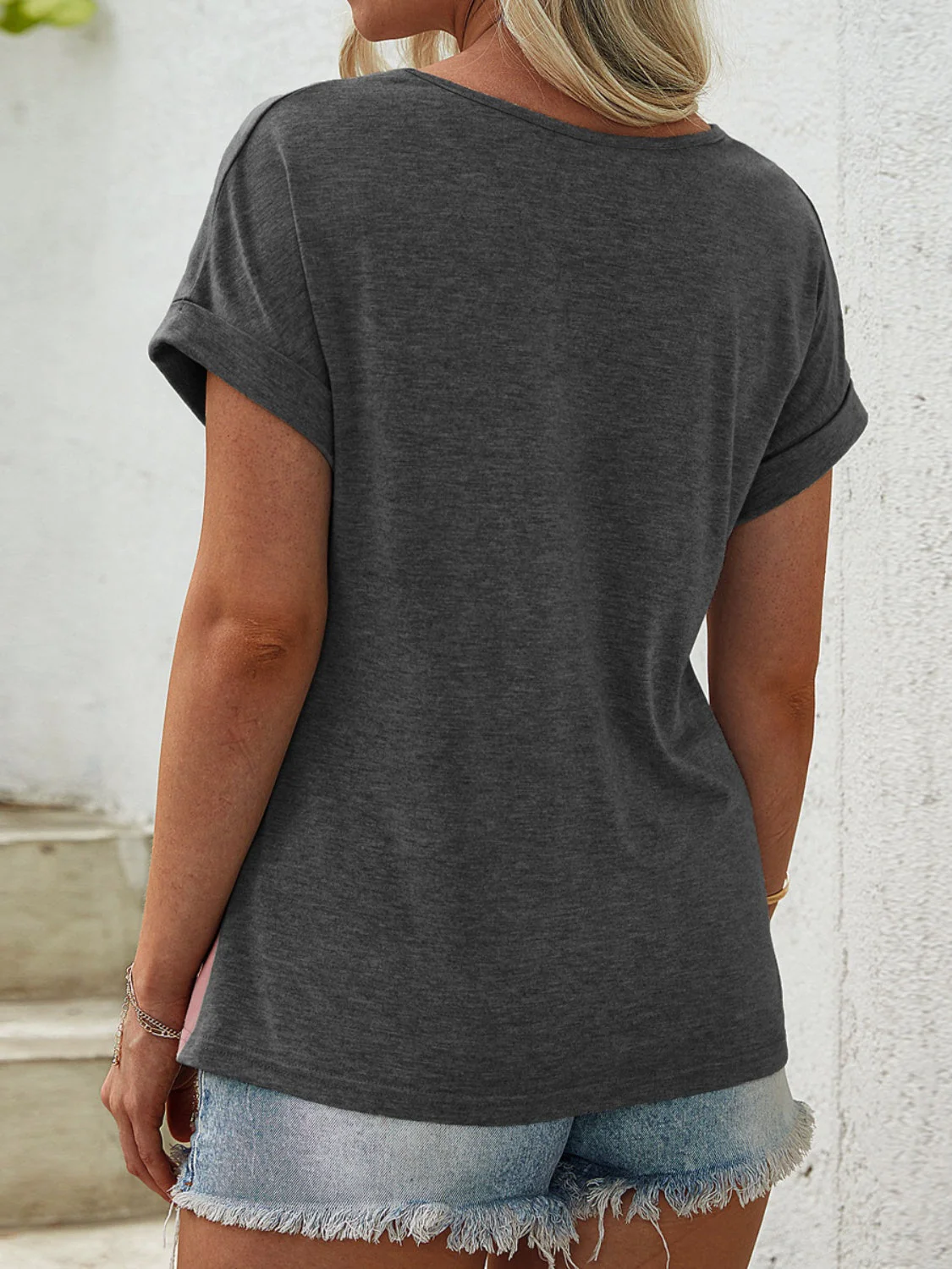 FAM-FAM Leopard Round Neck Short Sleeve T-Shirt - Image 5
