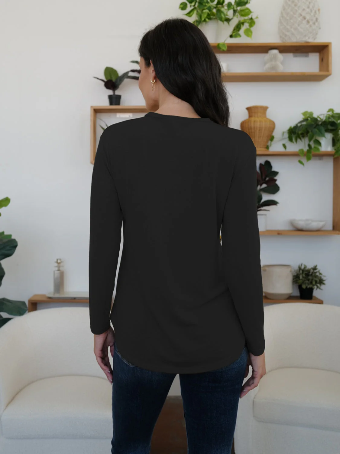FAM-FAM Round Neck Long Sleeve T-Shirt - Image 17