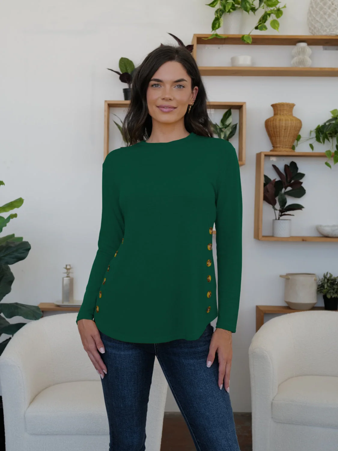 FAM-FAM Round Neck Long Sleeve T-Shirt - Image 19
