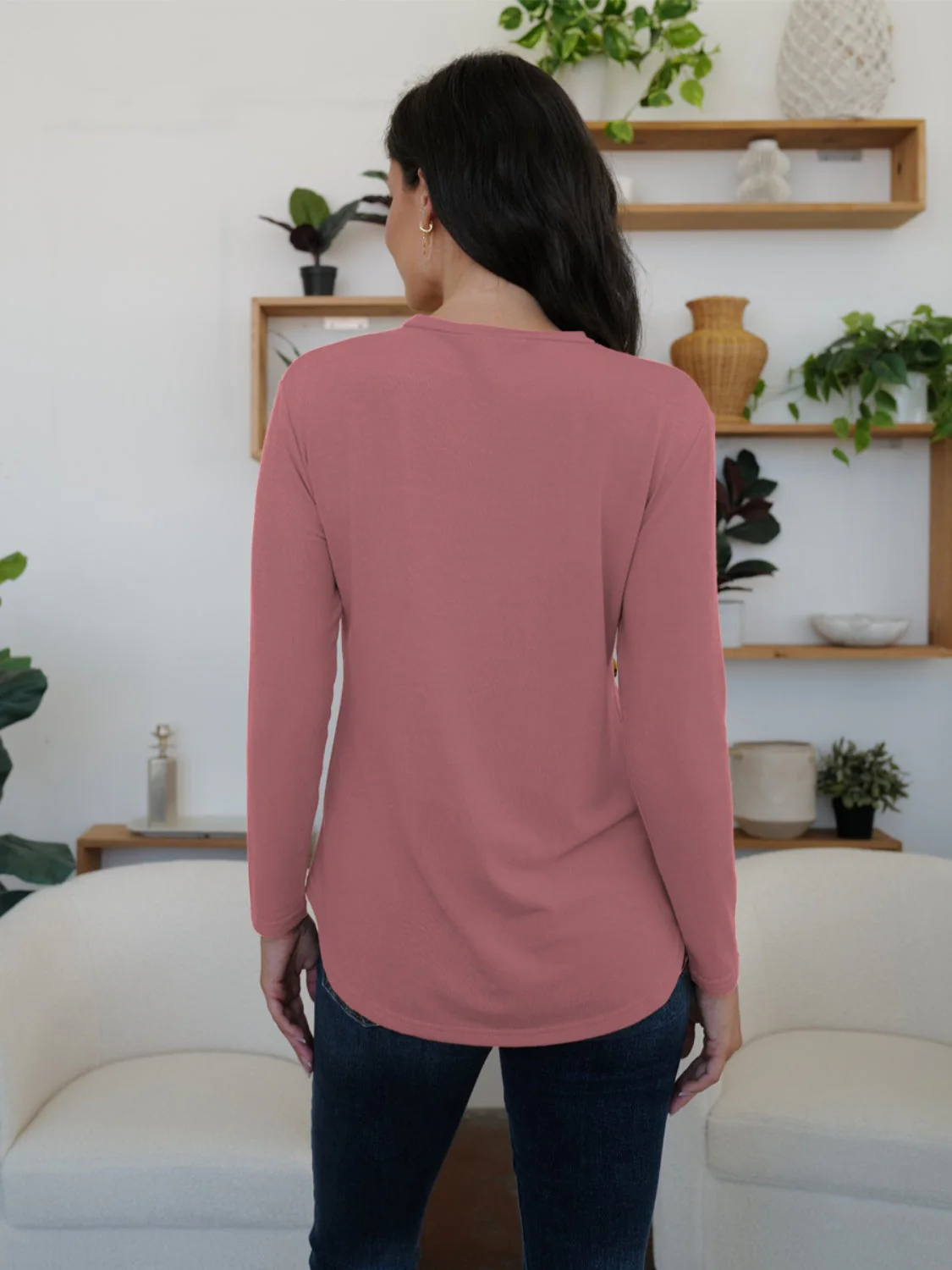 FAM-FAM Round Neck Long Sleeve T-Shirt - Image 2