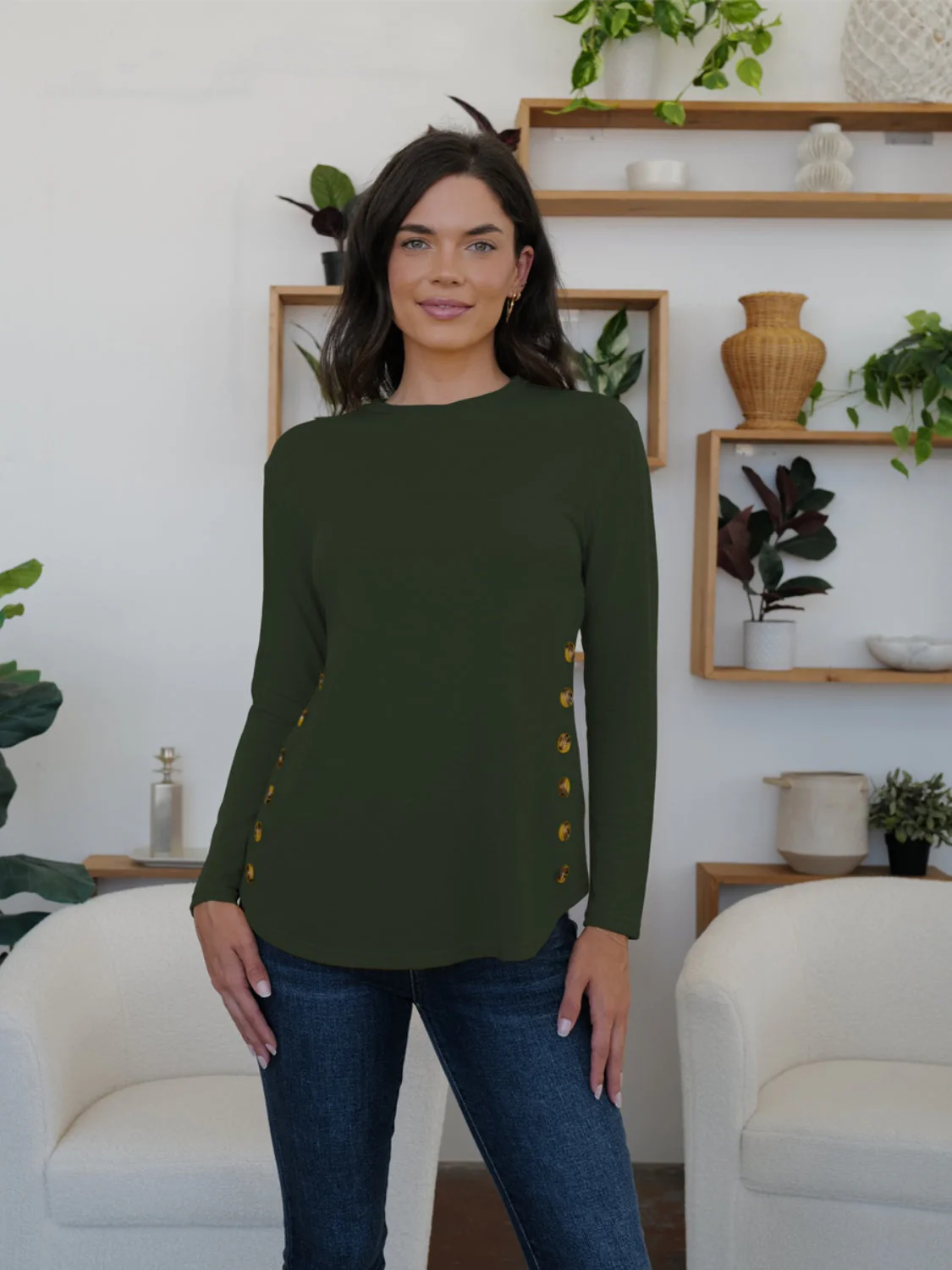 FAM-FAM Round Neck Long Sleeve T-Shirt - Image 22