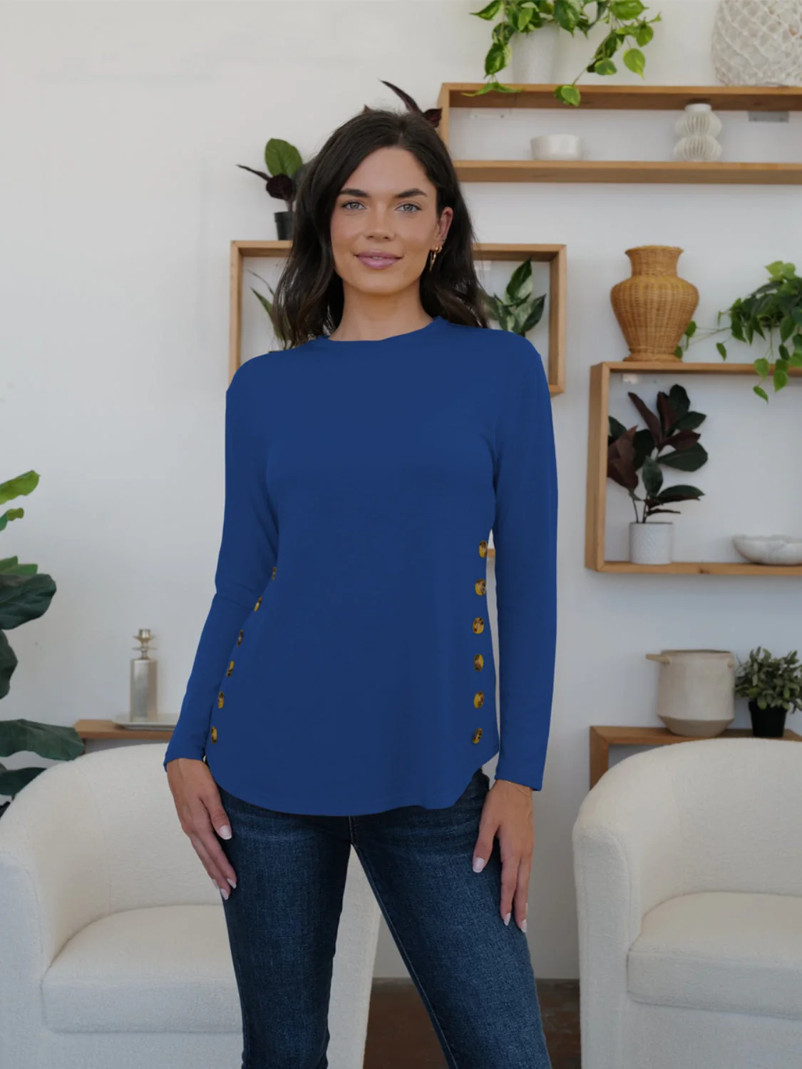 FAM-FAM Round Neck Long Sleeve T-Shirt - Image 25