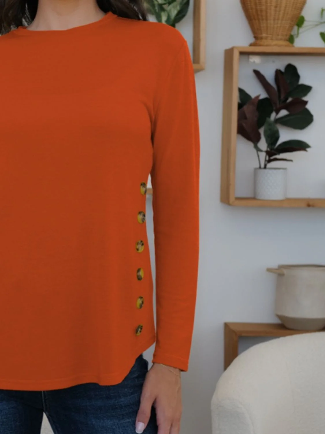 FAM-FAM Round Neck Long Sleeve T-Shirt - Image 9