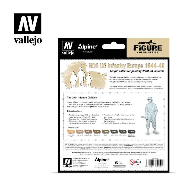Figure Color Series: NCO US Infantry Europe 1944-45 - Image 2