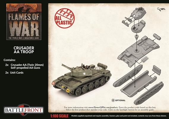 Flames of War: British Crusader AA Troop (Late War) - Image 2