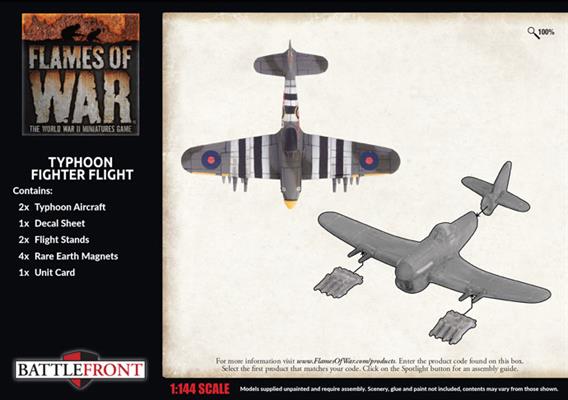 Flames of War: British Typhoon Fighter Flight (Late War) - Image 2