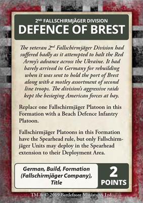 Flames of War: D-Day - German Command Cards - Image 4