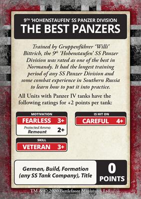 Flames of War: D-Day - Waffen-SS Command Card Pack - Image 4