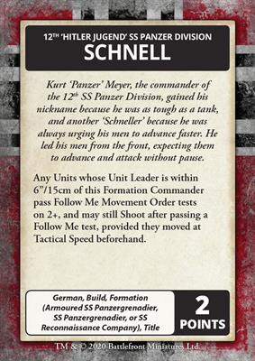 Flames of War: D-Day - Waffen-SS Command Card Pack - Image 5