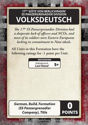 Flames of War: D-Day - Waffen-SS Command Card Pack - Image 6