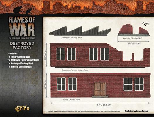 Flames of War: Destroyed Brick Factory - Image 2