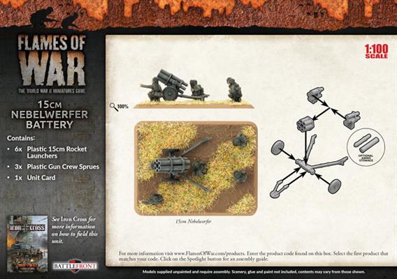 Flames of War: German 15cm Nebelwerfer Battery (Mid War) - Image 2