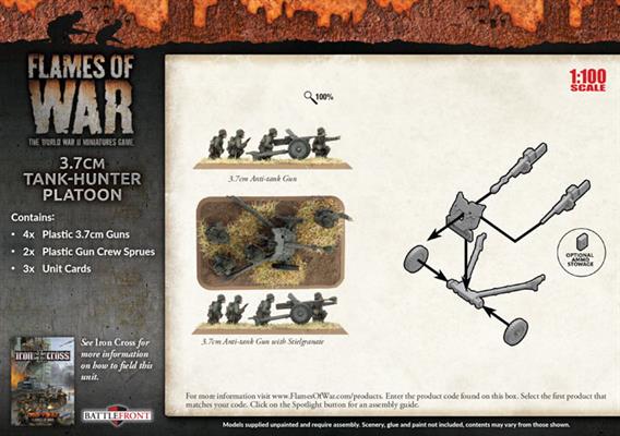 Flames of War: German 3.7cm Tank-Hunter Platoon (Mid War) - Image 2