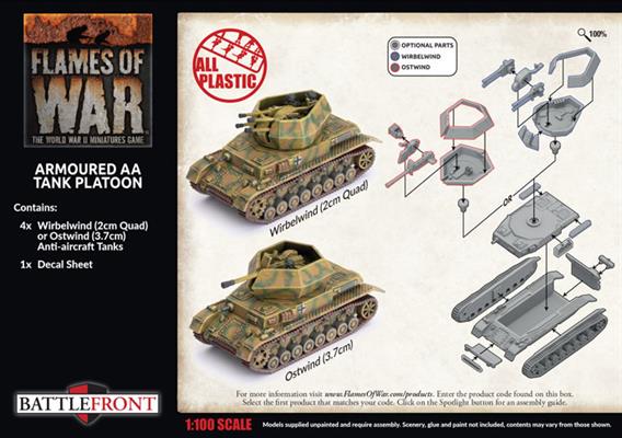 Flames of War: German Armoured AA Tank Platoon (Late War) - Image 2