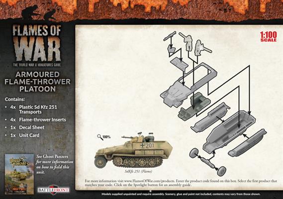 Flames of War: German Armoured Flame-Thrower Platoon (Mid War) - Image 2