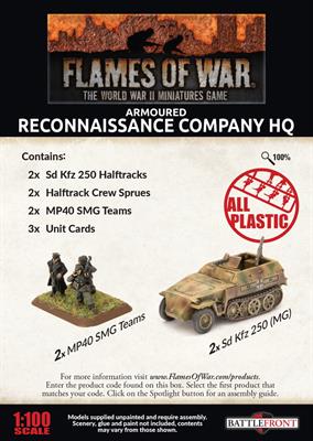 Flames of War: German Armoured Reconnaissance Company HQ (Late War) - Image 2