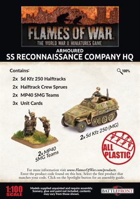 Flames of War: German Armoured SS Reconaissance Company HQ (Late War) - Image 2