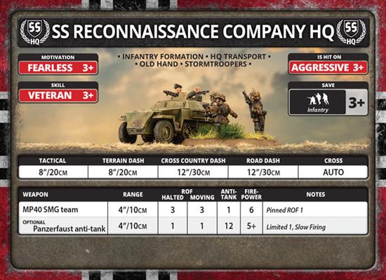 Flames of War: German Armoured SS Reconaissance Company HQ (Late War) - Image 6