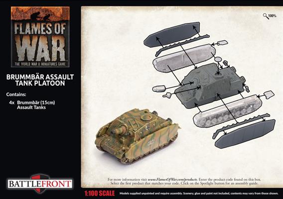 Flames of War: German Brummbar Assault Tank Platoon (Late War) - Image 2