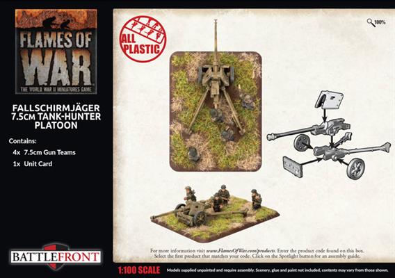 Flames of War: German Fallschirmjäger 7.5cm Tank Hunter Platoon (Late War) - Image 2