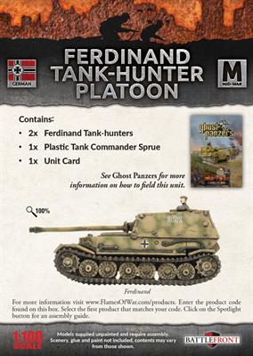 Flames of War: German Ferdinand Tank-Hunter Platoon (Mid War) - Image 2