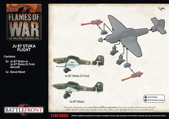 Flames of War: German Ju 87 Stuka Flight (Late War) - Image 2