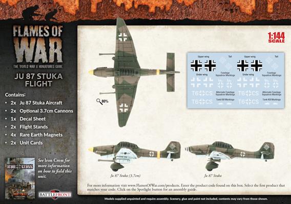 Flames of War: German Ju 87 Stuka Flight (Mid War) - Image 2