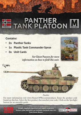 Flames of War: German Panther Tank Platoon (Mid War) - Image 2