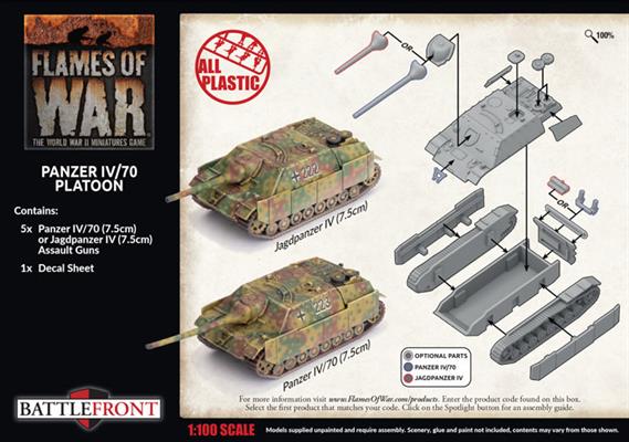Flames of War: German Panzer IV/70 Platoon (Late War) - Image 2