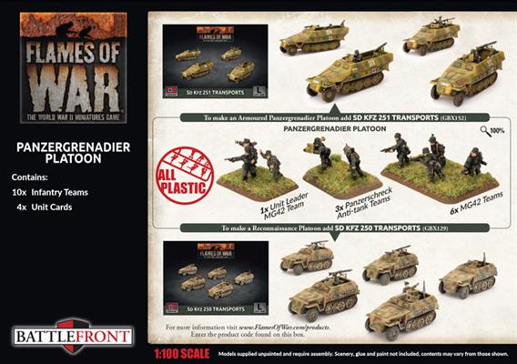 Flames of War: German Panzergrenadier Platoon (Late War) - Image 2