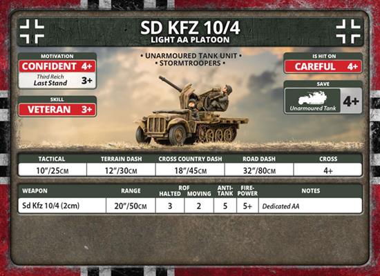 Flames of War: German SD KFZ 10/4 Light AA Platoon (Late War) - Image 11