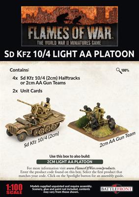 Flames of War: German SD KFZ 10/4 Light AA Platoon (Late War) - Image 2