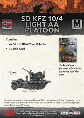 Flames of War: German SD KFZ 10/4 Light AA Platoon (Mid War) - Image 2