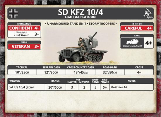 Flames of War: German SD KFZ 10/4 Light AA Platoon (Mid War) - Image 7