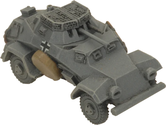 Flames of War: German SD KFZ 221 and 222 Light Scout Troop (Mid War) - Image 3