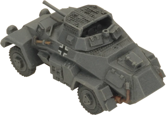 Flames of War: German SD KFZ 221 and 222 Light Scout Troop (Mid War) - Image 4