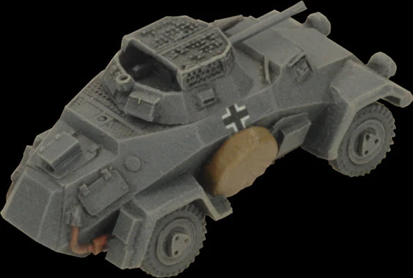 Flames of War: German SD KFZ 221 and 222 Light Scout Troop (Mid War) - Image 5