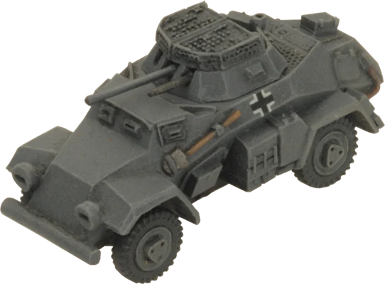 Flames of War: German SD KFZ 221 and 222 Light Scout Troop (Mid War) - Image 6