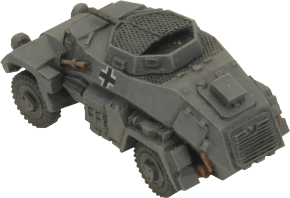 Flames of War: German SD KFZ 221 and 222 Light Scout Troop (Mid War) - Image 7