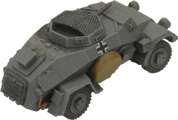 Flames of War: German SD KFZ 221 and 222 Light Scout Troop (Mid War) - Image 8