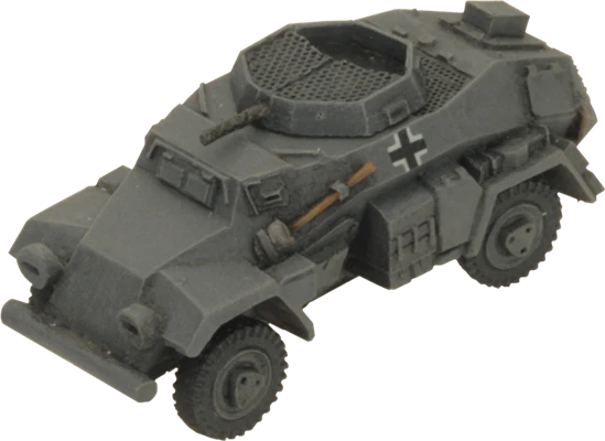 Flames of War: German SD KFZ 221 and 222 Light Scout Troop (Mid War) - Image 9