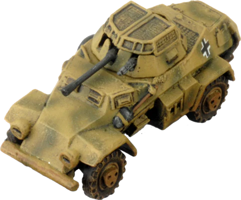 Flames of War: German SD KFZ 221 and 222 SS Scout Troop (Late War) - Image 3