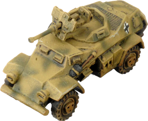 Flames of War: German SD KFZ 221 and 222 SS Scout Troop (Late War) - Image 4