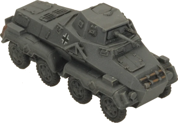 Flames of War: German SD KFZ 231 Heavy Scout Troop (Mid War) - Image 3