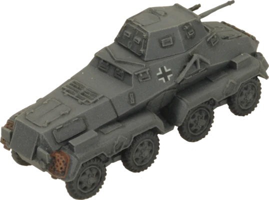 Flames of War: German SD KFZ 231 Heavy Scout Troop (Mid War) - Image 5