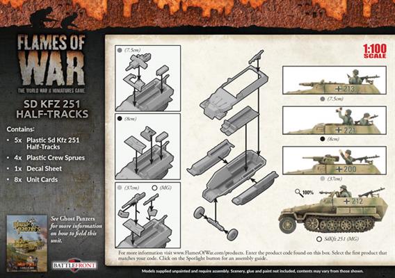 Flames of War: German SD KFZ 251 Half-Tracks (Mid War) - Image 2