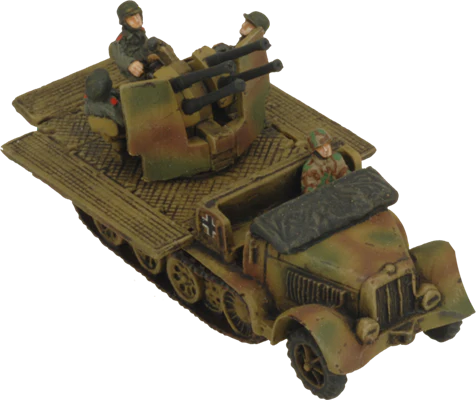 Flames of War: German SD KFZ 7/1 Quad AA Platoon (Late War) - Image 3